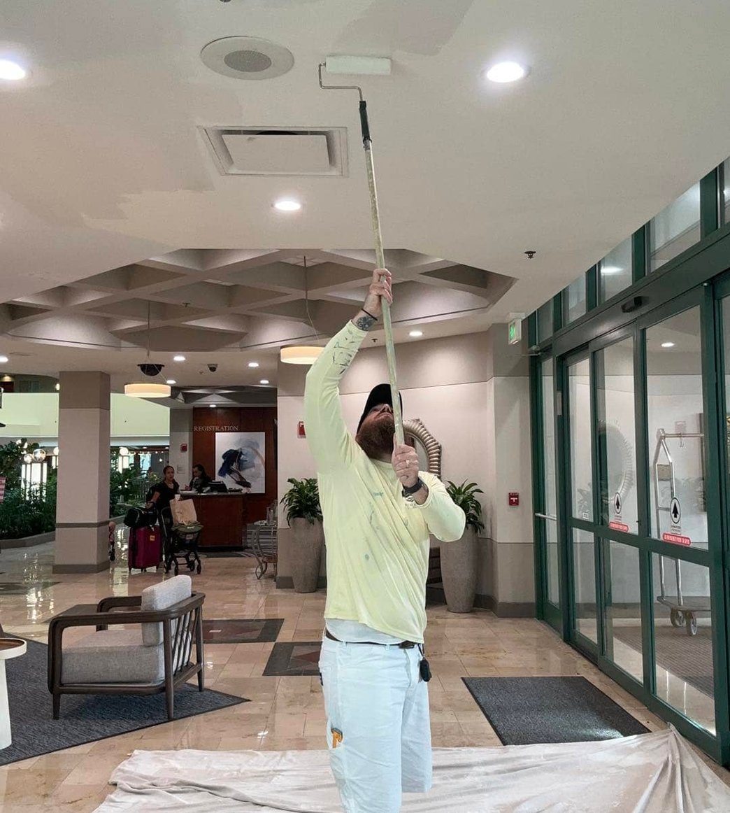 Chris Painting Ceiling